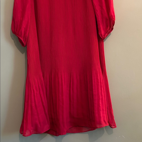 Nanette Lepore Vibrant Shimmer Red Dress Size 10 - Picture 7 of 8
